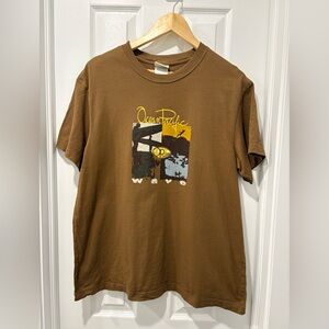 Y2K ocean Pacific brown surf t shirt men’s large